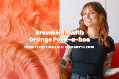Brown Hair with Orange Peek-a-boo: How to Get Natalie Cuomo's Look